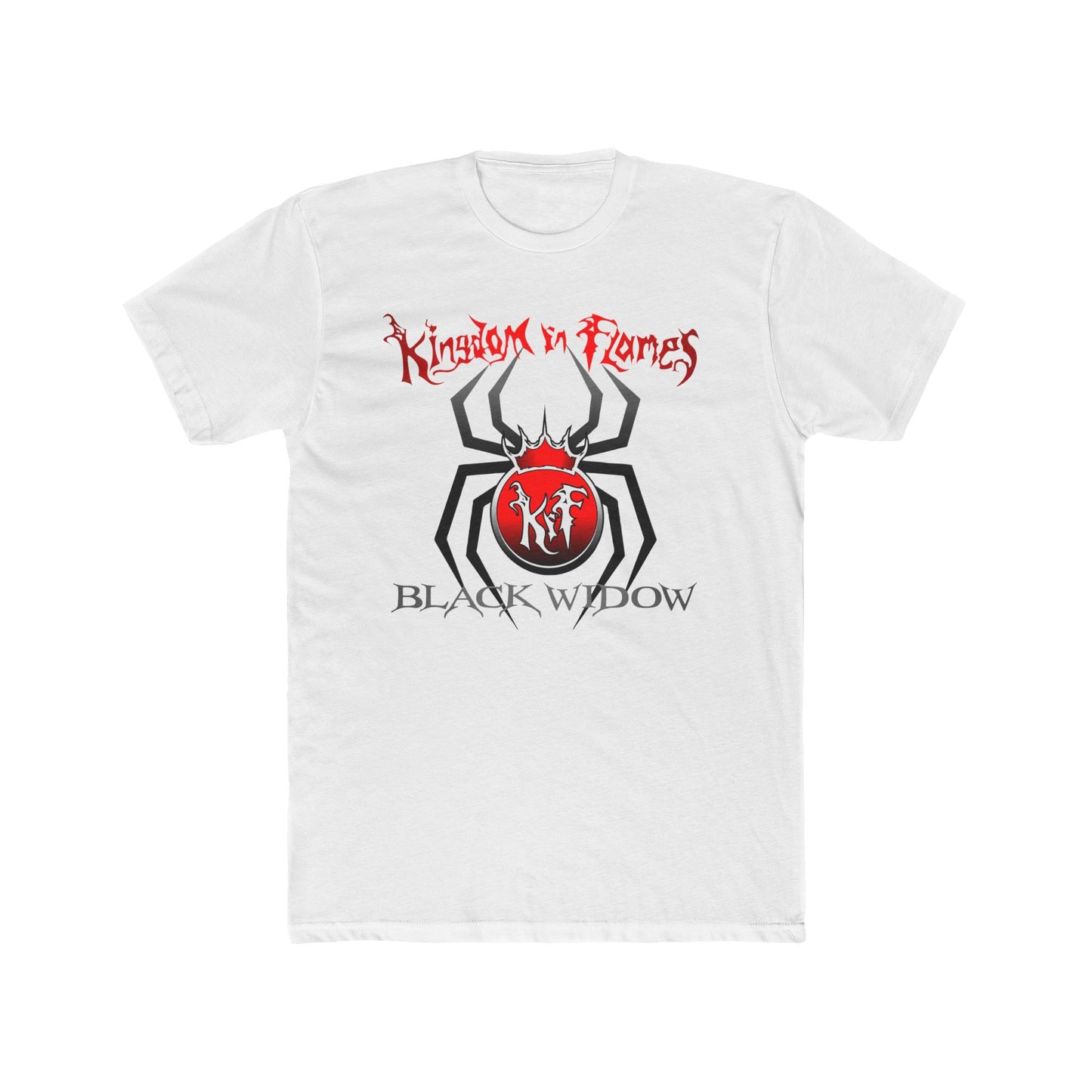 White KIF Black Widow Spider Unisex Crew Tee